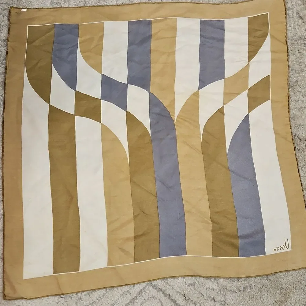 Vintage Vera Neumann Geometric Silk Scarf